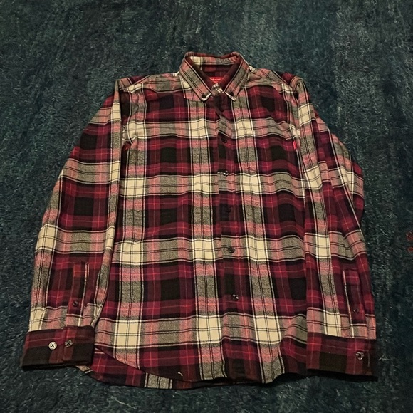 Purple Plaid Supreme Button Down - Picture 1 of 4